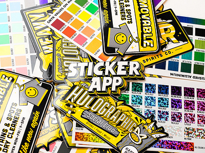 Sticker Material Madness branding design graphic design illustration logo typography vector