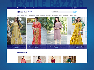 Textile Bazzar 🥻 images logo ui vector web design