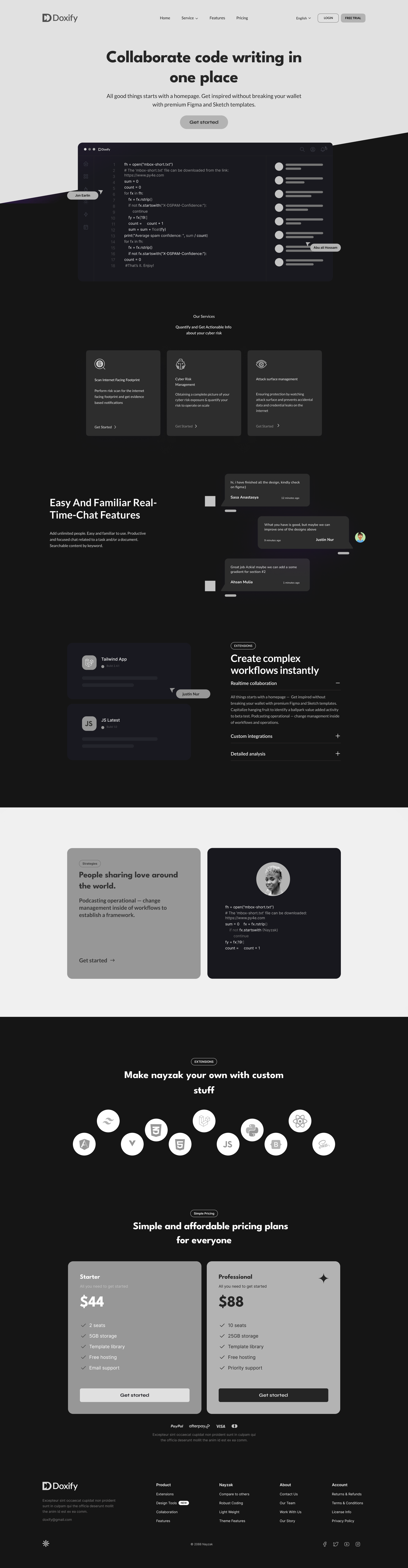 SAAS Landing Page UI Design By Samsun Nahar | Product Designer For ...