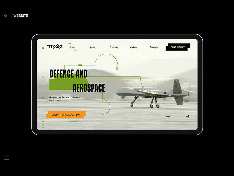 WP2P — Website Interaction aviation brand identity branding graphic design identity logo science technology