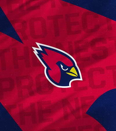 Cardinals refreshed mascot logo branding cardinals graphic design logo mark mascot nfl