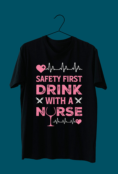 Nurse T-shirt Design branding design graphic design illustration t shirt typography vector