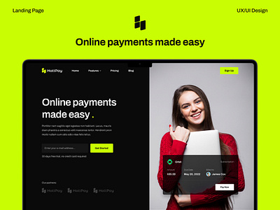 HottPay - Financial Manager Website fiancial finance landing landing page landing page ui management payment ui ui design uiux uiux design user interface ux ux design web webdesign website websitedesign webui