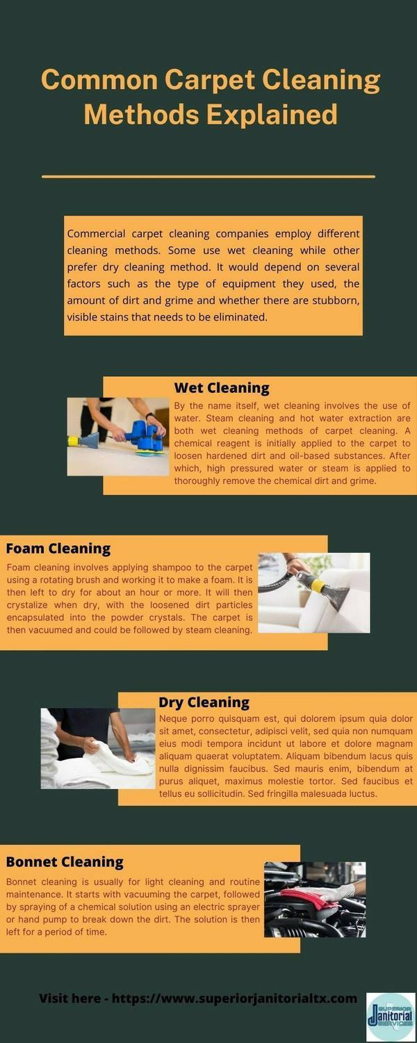 CommonCarpetCleaningMethodsExplained by Superior Janitorial
