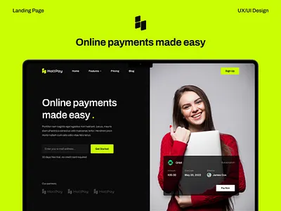 HottPay - Financial Manager Website finance finance website financial financial website landing page landing page ui landing page ux payment payment website ui ui design ux web web ui web ux webdesign website website design website ui website ux