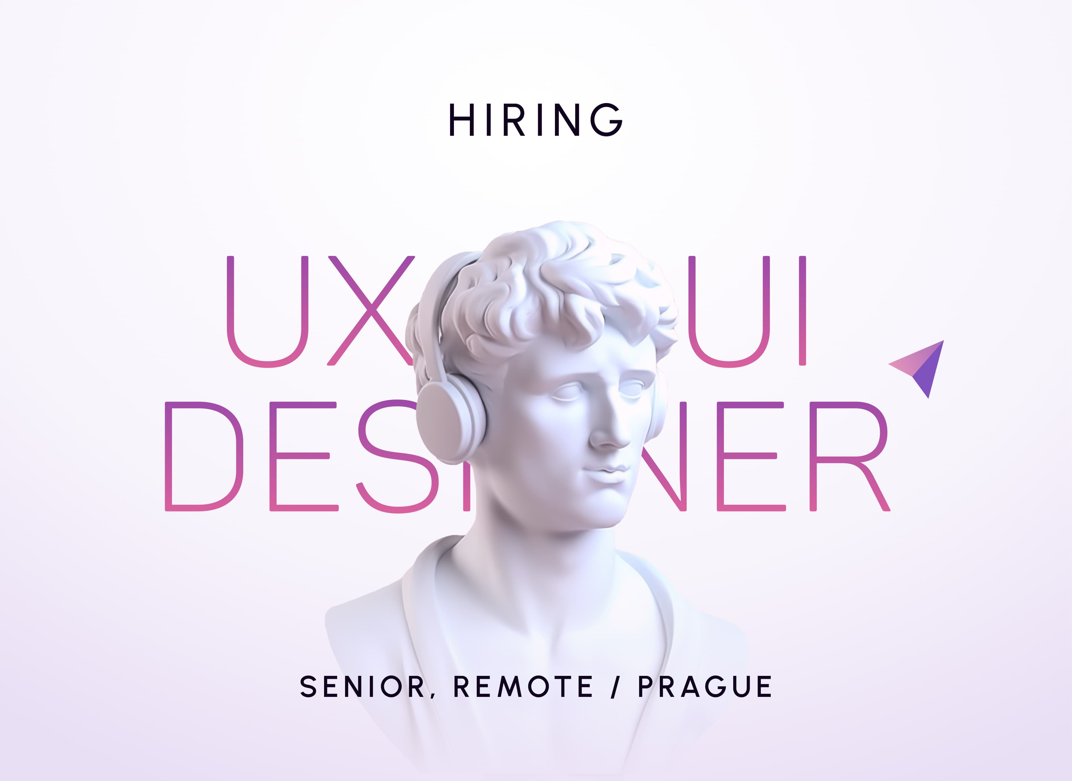 🚀 UX & UI Designer 3d agency app branding design hiring marble mobile post purple sculpture social ui ux web