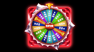 A Wheel animation as a Bonus Round for the casino slot 2d animation animation casino animation gambling gambling animation gambling art gambling design game art game design graphic design motion design motion graphics slot design wheel wheel animation wheel of fortune