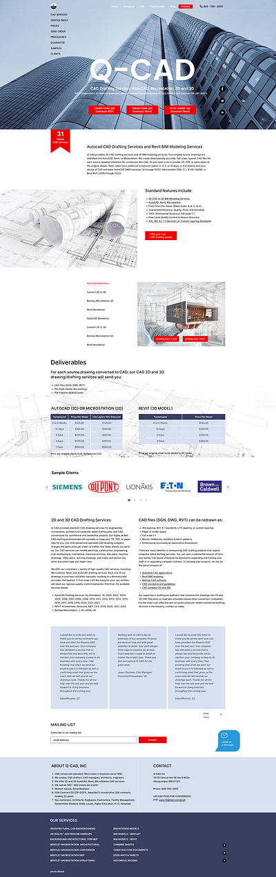 UI/UX Design. Q-CAD app graphic design landing page site typography ui ux web design