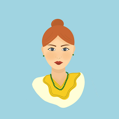 Woman portrait 2d design graphic design illustration