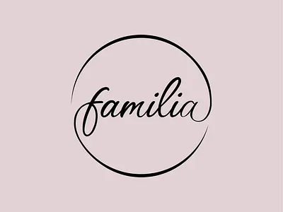 Logo. Familia branding design graphic design logo typography ui vector
