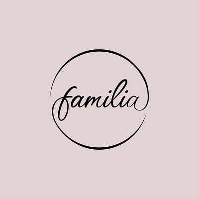 Logo. Familia branding design graphic design logo typography ui vector