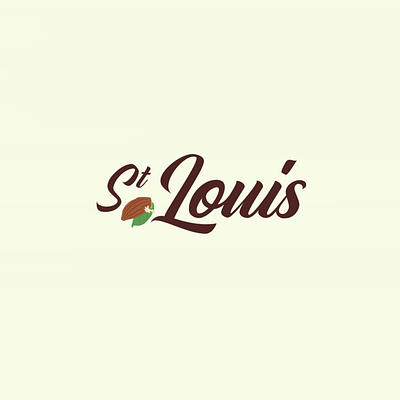 Saint-Louis glace chocolat branding graphic design illustration typography vector