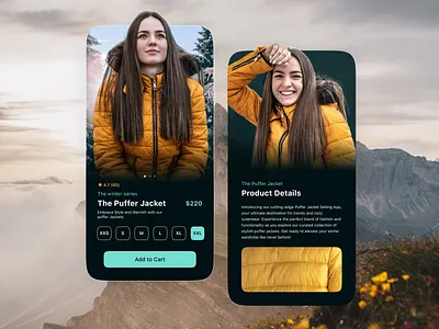 E-commerce mobile app design appdesign creative design ecommerce graphic design illustration jacket mobileappui mobiledesign modern design novuslogics trendy uiinspiration useriinterface userinterface