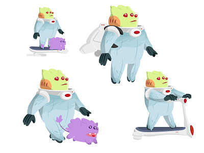 Game design for Bluestreakmath character design gamedesign illustration vector