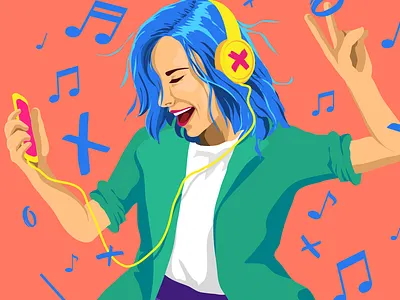 Dancing Woman / Illustration illustration