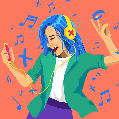 Dancing Woman / Illustration illustration