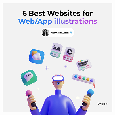 6 Best Websites for Web/App Illustrations app design branding design graphic design illustration logo typography ui ux vector