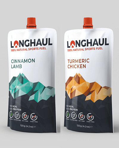 Longhaul Endurance Packaging Project app branding design graphic design illustration logo typography ui ux vector