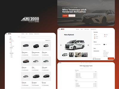 Auto2000-JawaTimur car design toyota ui user experience user interface ux vehicle web website website design