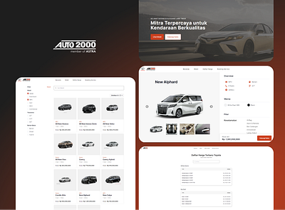 Auto2000-JawaTimur car design toyota ui user experience user interface ux vehicle web website website design