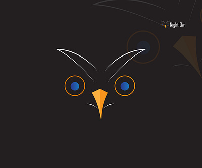 NIGHT OWL black brand brand logo company design graphic design illustration logo night owl typography vector