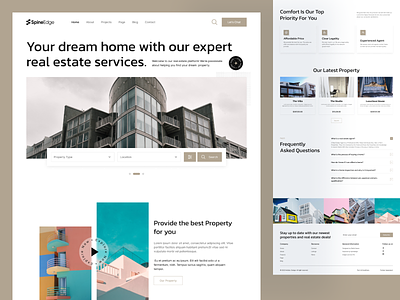 Real Estate - Property Landing Page UI Design airbnb apartment booking booking website broker figma hotel booking house rent minimal property property booking property website real estate real estate agent realestate agency ui ui ux uidesign ux design