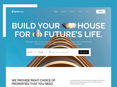 Real Estate - Property Landing Page Header UI Design agency agent airbnb aparment booking booking website broker design figma hotel rent house rent minimal property real estate rental ui ui ux uidesign ux design web design