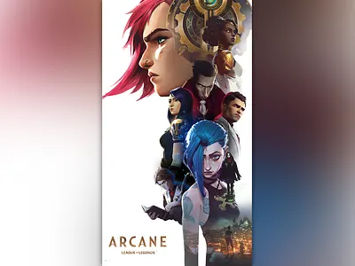 🎞 Arcane 3d animation arcane champions characters cutouts fortiche jinx leagueoflegends lol netflix poster riotgame series vfx video editing videogame visual effects