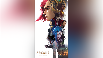 🎞 Arcane 3d animation arcane champions characters cutouts fortiche jinx leagueoflegends lol netflix poster riotgame series vfx video editing videogame visual effects