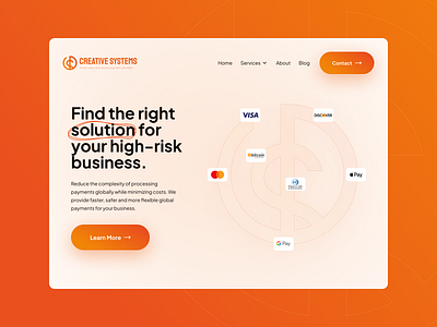 Creative Systems - Smart, easy and secure payment providers design payment website ui ui design ux ux design website website design