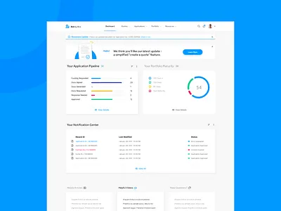 Dashboard design for DLL’s company portal admin chart data data visualization portal product product design stats tradeoff ui userflow ux ux principle ux states web design
