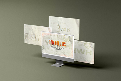 God Told Us His Name | Sermon Bumper branding christian design faith based graphic design illustration logo names of god vector