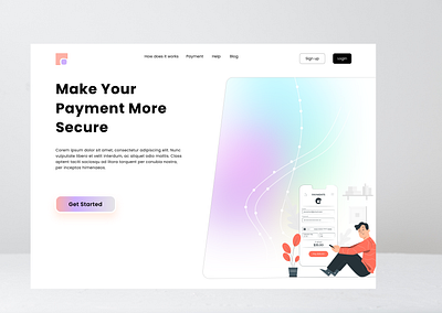 Landing Page branding chcekout design graphics illustration landing page lanidng logo payment typograpgy ui ui ux ux vector webpage