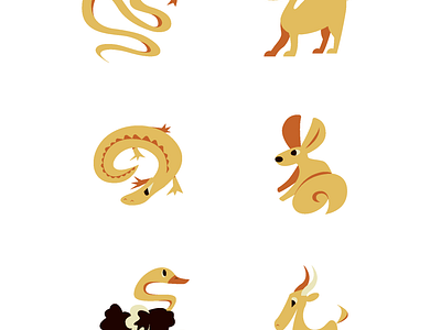 Sahara Animals design graphic design icon illustration vector