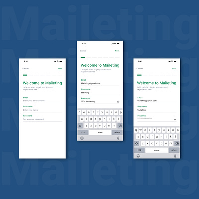 Maileting marketing tool emailtool marketing ui ux uxui