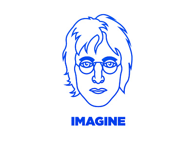 Imagine adobe illustrator brand branding design graphic art graphic design illustration imagine john lennon line art logo portrait art the beatles typography vector vector illustration vector portrait