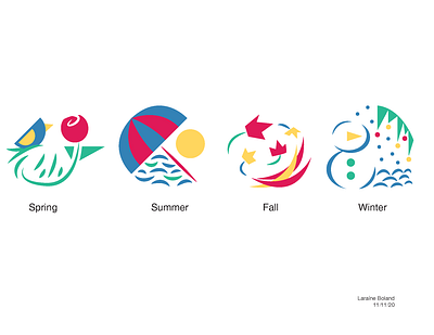 Four Seasons design graphic design icon logo