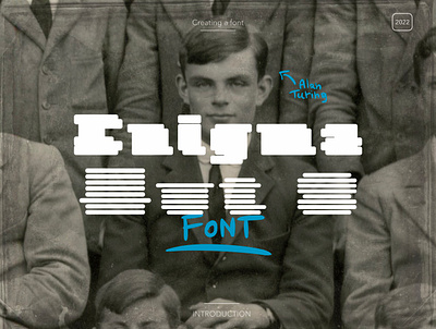 Font - Enigma Hut 8 alan turing analysis bold book branding code composition design enigma font german graphic design illustration infographic logo typeface ui weight wwii