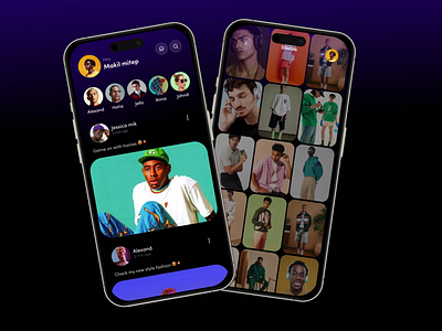 Social Media App animation app app design awe design ios mobile app social social app social media app story app ui