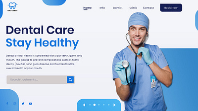 Dental Website Landing Page 3d animation branding design graphic design illustration infographics motion graphics ui