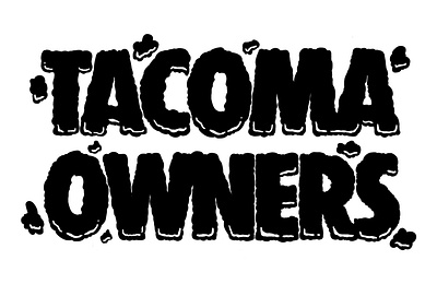 Tacoma Owners Sticker branding design illustration typography