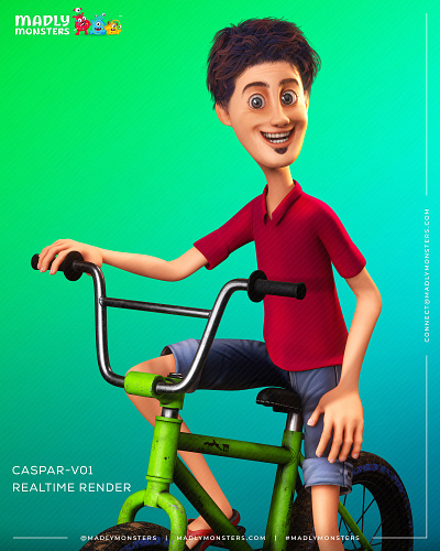 Caspar-V01 | 3D Character Design by Madly Monsters 3d 3d animation studio 3d art 3d character 3d character design 3d character modeling 3d design 3d model 3d modeling 3d render 3d sculpting animation studio character character animation character art character design character designer stylized character substance painter zbrush