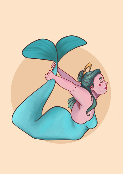 Mermaid #03 adobe fresco digital art digital illustration fat mermaid illustration mermaid mermaid inspiration mermay