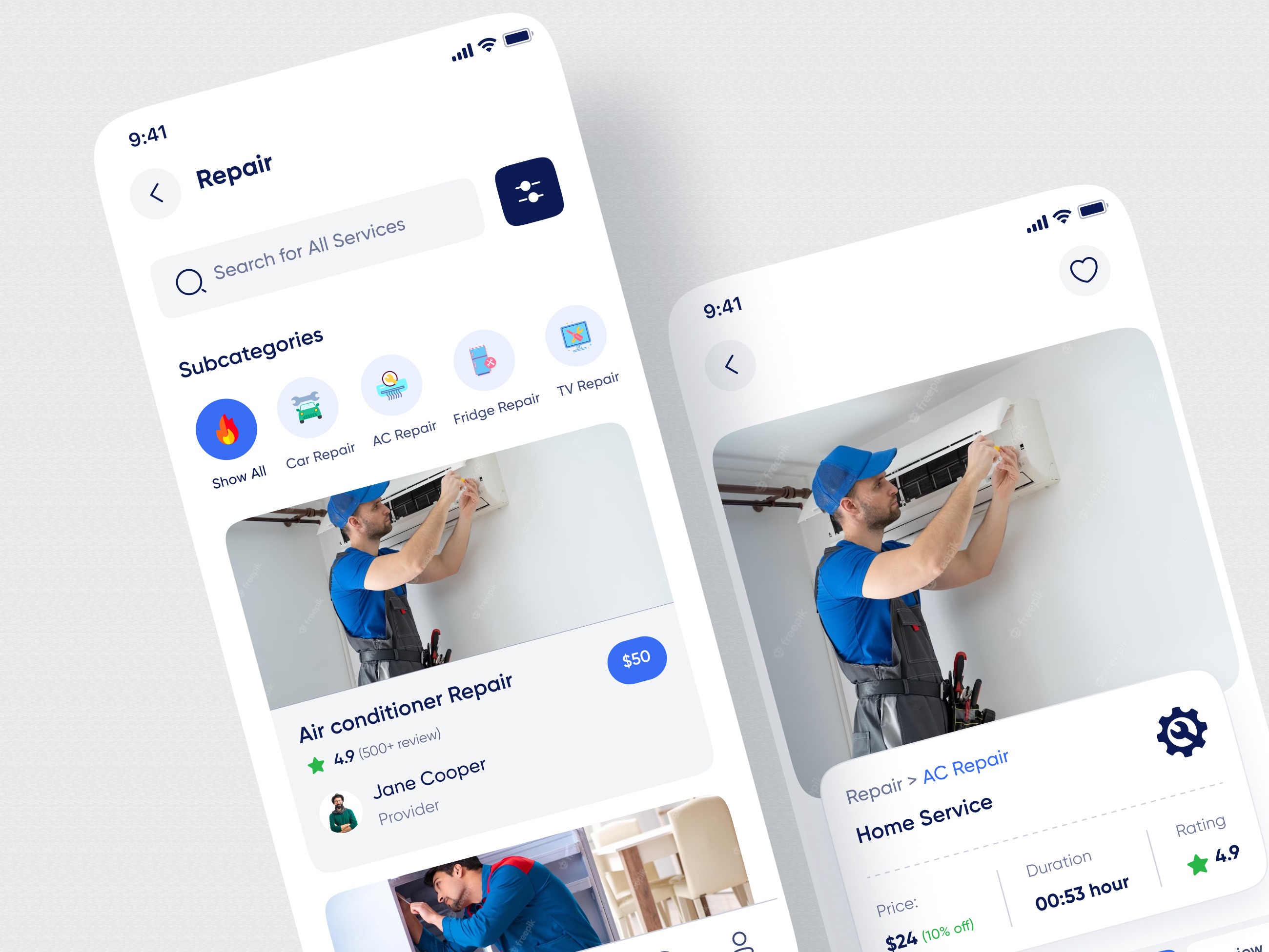 Home Service App Ui Kit by Oyasim Ahmed on Dribbble