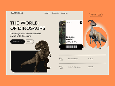 Dino design illustration ui ux web website