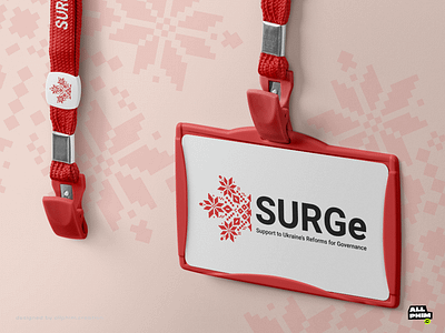 SURGe - Logo Design canadian symbols company logo logo object red sing ukrainian symbols
