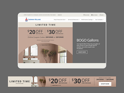 Sherwin-Williams - Color of the Year color digital digital banner display ad paint ui