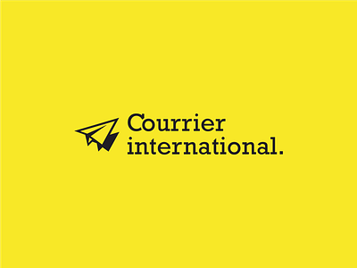 Courrier International - Logo rebrand branding design graphic graphic design illustration logo newspaper rebrand redesign typography vector weekly