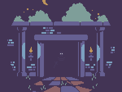 Dungeon entrance 16bit 8bit adventuregame chooseyourownadventure design dnd dungeonanddragons fantasy fantasyart gameart illustration minimalism minimalistart minimalistic pixel art pixelart retroart retrogame