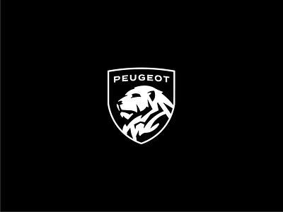 Peugeot - Logo rebrand branding car cars design graphic graphic design illustration lion logo peugeot rebrand ui vector